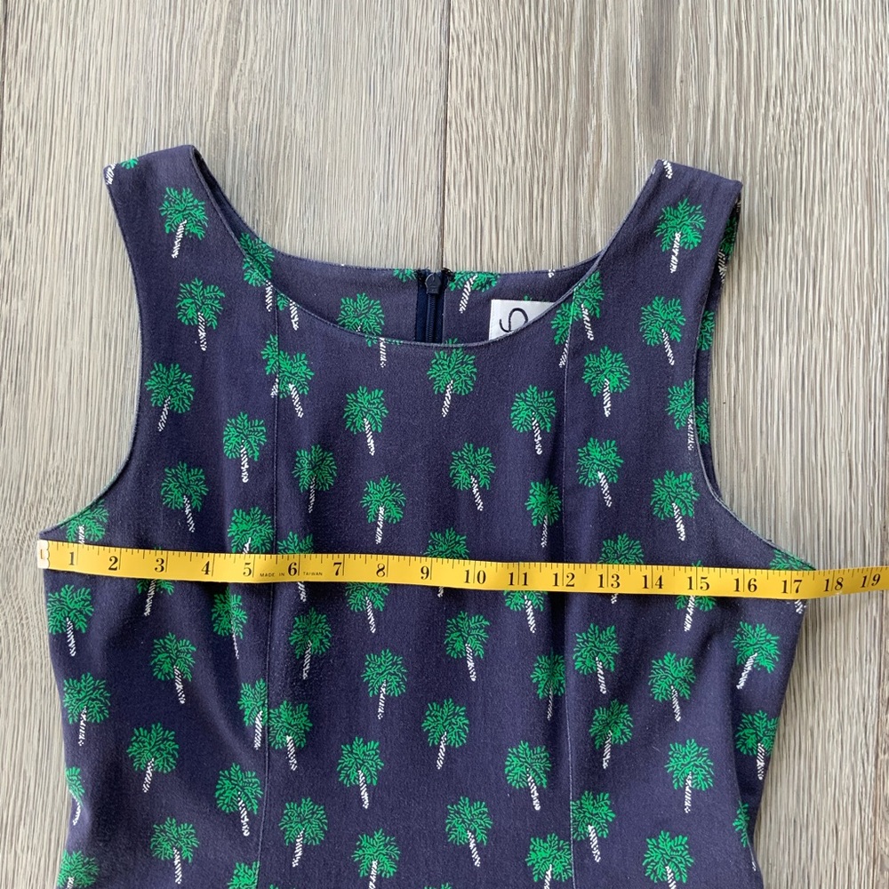 VINTAGE LILY PULITZER.Classic Palm Tree Dress Sz10 - Picture 12 of 13